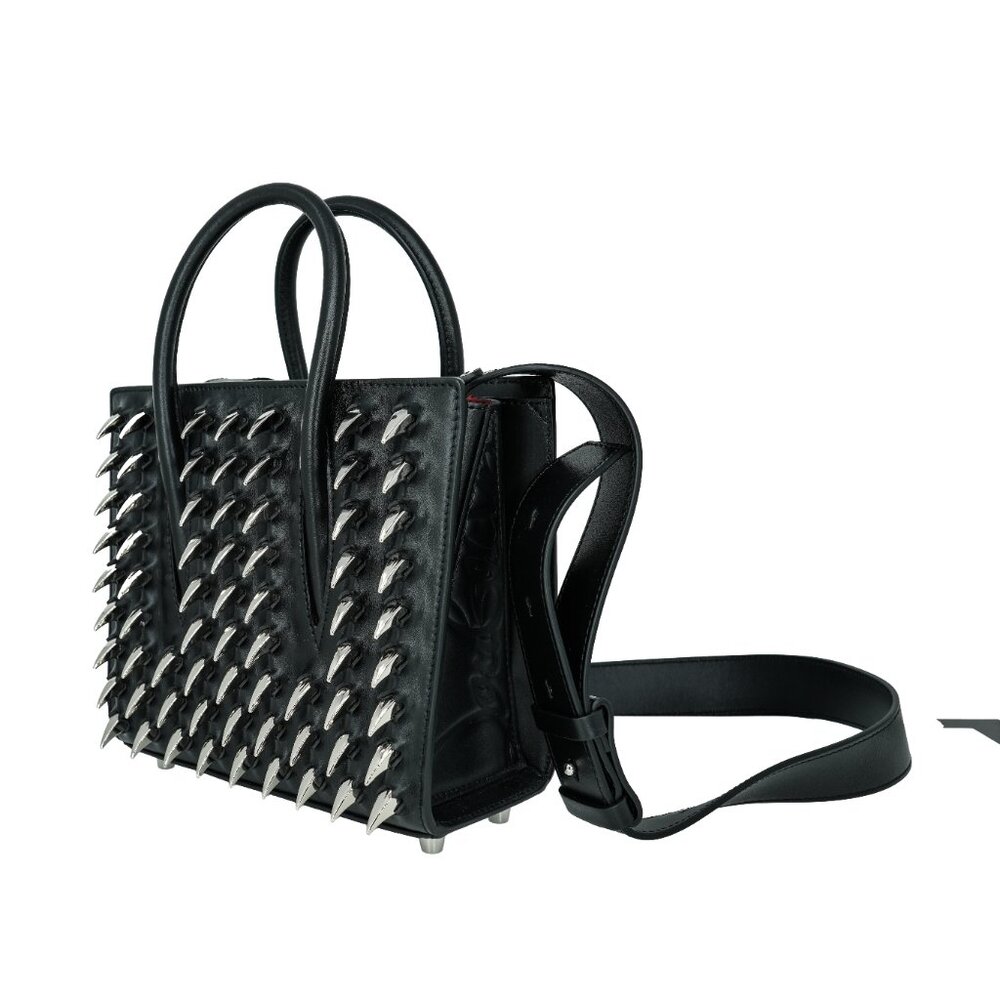 Christian Louboutin Mini Paloma Spikes Leather Top Handle/ Shoulder Bag